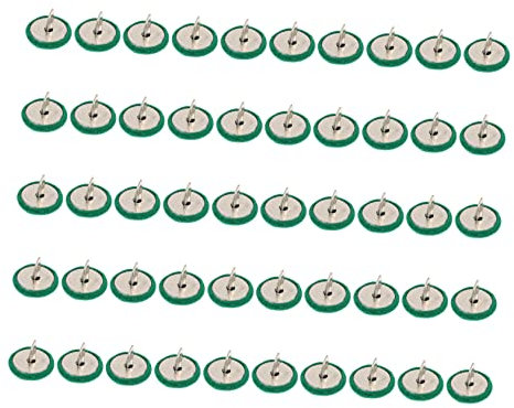 COHEALI 50pcs Exquisite Workmanship Two-legged Nails for DIY Decor Upholstery Craft Studs for Home Business Use