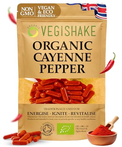Organic Cayenne Pepper | Fat Burners | Fat Burners for Men Weight Loss | Fat Burners for Women Weight Loss | Fat Burner Tablets | UK British Company | 200 Capsules