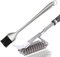 BBQ Grillbürste und Marinade Backpinsel Combo - Sicherer, robuster Grillpinsel und Backpinsel - 45,7 cm Edelstahl Grillreiniger Bürste - Bürste für Raucher/Weber Gas/Holzkohle