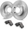 VEVOR Bremsscheiben Bremsensatz Hinterradbremsen-Set, kompatibel mit AUDI A3 (8L), SEAT IBIZA, SKODA OCTAVIA, ROOMSTER, VW GOLF Ⅳ, Keramik-Bremsbeläge, Ersatzset, 232 mm Hinterradscheiben