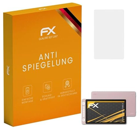 atFoliX Protecteur d'écran compatible avec Huion Kamvas 13 Gen 3 Film Protection d'écran, antiréfléchissant et absorbant les chocs FX Film Protecteur (2X)