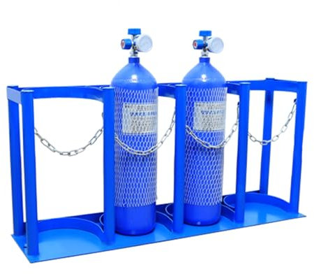 Support De Cylindre Gaz Support De Support De Bouteille De Propane Au Sol, Stockage De Cadre De Réservoirs D'oxygène Bouteilles De Gaz 4L 5L, Cadre De Réservoir De Bouteille(Holds 4 83cm/32.7in)