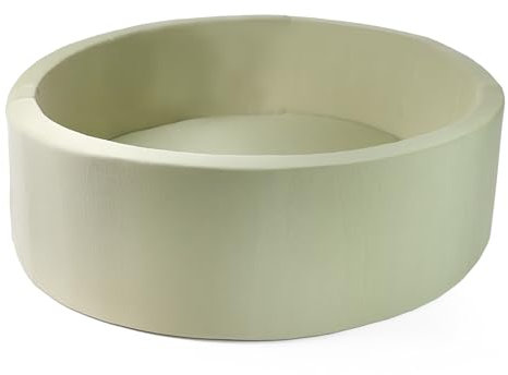 DIVCHI Pelotas de espuma para niños, 90 x 30 cm, parque infantil suave, para interiores y exteriores, piscina de bolas de espuma viscoelástica para niños y niñas (verde)