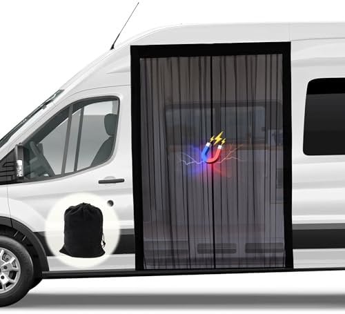 ZATOOTO mosquitera Furgoneta Camper con magnetismo, mosquitera Coche para Mercedes Sprinter Techo Medio y Alto Volkswagen Crafter Techo Alto, Cierre magnético Central para mosquitera Furgoneta