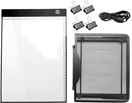 Breeshy Diamant Malerei Licht Kissen Kit, USB Betriebene Dimmbare RüCkverfolgung Leuchte mit 4 Befestigung Klipps für Vinyl JäTen