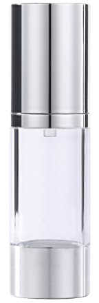 Airless Pump Bottle Jar Empty Refillable Cream Container Vacuum Travel Bottle Press Pump Bottle for Lotion 50ML.