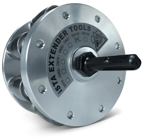 ISTA – SDS-Plus Rohraufweiter in DN100 für Dachdecker & Klempner – Auswahl an Größen: DN 50, DN 60, DN 76, DN 80, DN 87, DN 100, DN 120 – Muffenzieher & Expander