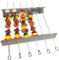 Grillspiess-Set,6x Edelstahl Grillspieße+2x Grillgestell+Tasche, Grillspieße Edelstahl,Wiederverwendbare flache Shish BBQ Sticks aus Metall mit Kabob Rack Stand,Grill Spieße Rack für Outdoor Barbecue