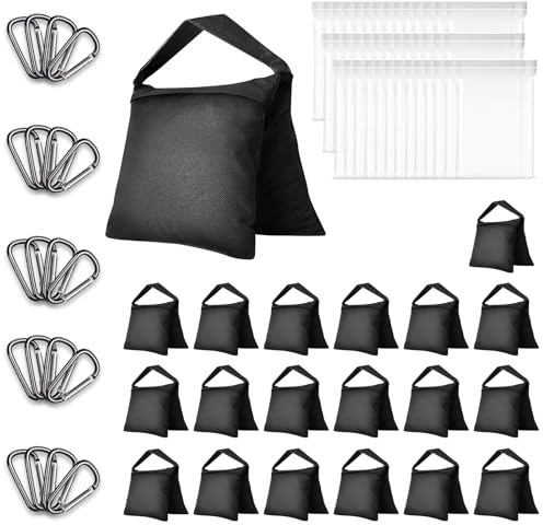 EMART Sandsack 20 Stück Sandbags für Stativ Fotografie 25 * 51cm | Nylon GegenGewichte, Beschwerung, Abspannung, Einer Bespannung