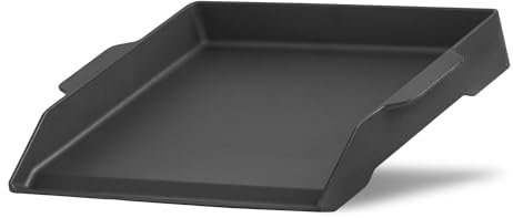 BBQ-Toro Gusseisen Grillplatte emailliert | 47 x 36 cm | BBQ Plancha, Grillplancha | Rechteckig, Universal und Massiv | Grillblech für Holzkohle und Gas, Grillzubehör, Grillpfanne, Grillschale