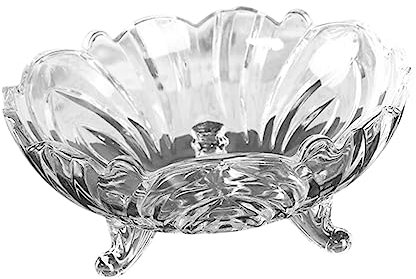 Gatuida Vassoio di di rilievo Porta di frutta di grandi dimensioni casa decorativo chiave portafrutta per bancone cucina vassoio da cucina portafrutta in Bicchiere Trasparente