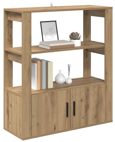 vidaXL Sideboard Artisan oak 30 x 80 x 90 cm Engineered wood, Living Room Storage, Rectangular Sideboard, Modern Cabinet, Indoor Organizer, Household Solution for Furniture