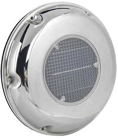 RASTKY Stainless Steel Solar Fit for Vent Fan Noiseless Safe and Pollution-Free Boat Ventilation Fan for Preventing Mold and Odor for Yacht