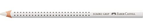 FABER-CASTELL 110901 - Buntstift Jumbo Grip, weiß