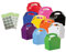 30 Childrens/Kids Plain Coloured Carry Food Meal Birthday Party Box Loot Bag Boxes - Size: 152mm x 100mm x 102mm With MustBeBonkers® sticker seals (Variety of Colours)