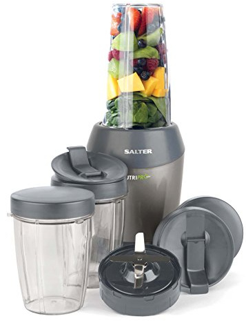 Salter EK2002V2 NutriPro Super Charged Multi-Purpose Nutrient Extractor Blender, 1 Litre, 1200 W, Silver
