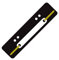 Heftstreifen aus PP-Folie mit Plastikdeckleiste, 3,4 x 15 cm (50 Stück, Schwarz)