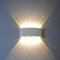 HONPHIER 8W Wandlampe Wandleuchte LED Innen Modern LED Lichter Wasserdichte Aluminium Wandbeleuchtung Up Down Leuchte, Wandleuchten für Schlafzimmer Wohnzimmer Korridor Bad Flur
