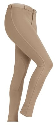 Shires Saddlehugger Horse Riding Jodhpurs in Beige - Maids/Childs 9/10Yrs, Beige