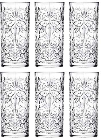 RCR Tattoo Crystal Highball Tumblers (36cl) (Set of 6)