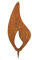 Edelrost Flamme (52) für Holz H30cm Weihnachten Gartendekoration Garten Deko