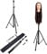 Metal Adjustable Hairdressing Training Tripod Stand Barber Mannequin Head Wig Holder Stick for Hairdresser Training Stainless Portable and Fold Wig Tripod Stand with Carry Bag for Barbershop or Home