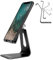 Urmust Verstellbarer Handy-Ständer für Schreibtisch-Halterung, Dock-Halterung, kompatibel mit iPhone 15, 14, 13, 12, 11 Pro Max, XS, XR, 8, X, 7, 6, 6S Plus, SE, 5, 5S, 5C, schwarz