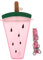 YunQin - Borraccia in plastica da 320 ml, 4 colori, con cannuccia, forma di ghiacciolo, portatile, per ragazze (rosa)