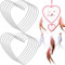 Chuangdi 12 Stücke Herz Metall Traumfänger Traumfänger Ringe Herzförmig Traumfänger Ringe Makramee Hoop Ringe für Muttertag Geburtstag Valentinstag Hochzeit DIY Handwerk Wandbehang Dekor(8 Zoll)