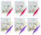 EvaGO 600 Stück Medium 3,5 oz Orthodontische elastische Gummibänder, 3/16 und 1/4 Zoll Gummibänder, fixieren Zahnspalt mit 6 Stück gratis elastischen Platzierer für Zahnspangen