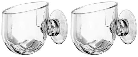 Aquarium Cup Topf, 2 Stuck Aquarium Pflanzenhalter klar Acryl Pflanzen Topf mit Saugnapf für Aquarium-Landschaft Dekorationen