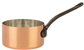 Cuisine Romefort Casseruola in rame stagnato con manico in ghisa, Ø 12 cm, casseruola tradizionale in rame massiccio, casseruola con manico in Francia (12 cm)