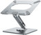 BESIGN LSX7 Support Ordinateur Portable avec Base Rotative à 360°, Support Ergonomique pour Laptop, Support pour Ordinateur Portable Compatible avec Air, Pro, Dell, HP de 10 à 15.6 Pouces (Gris)