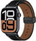 Leder Band für Apple Watch Armband 49mm 46mm 45mm 44mm 41mm 40mm 38mm 42mm Damen/Herren,Echtes Leder Magnetisch Ersatzarmband für Apfelband Armbänder iWatch Series 10/9/8/7/6/5/4/3/2/SE/Ultra/2