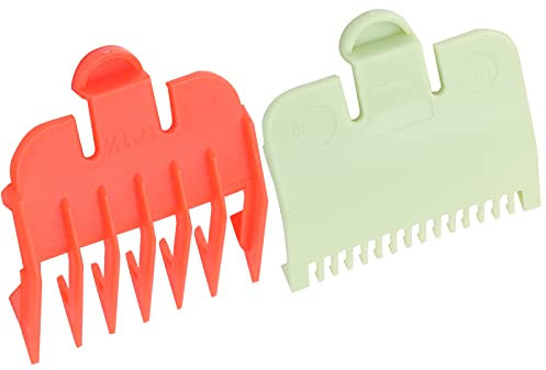 Haarschneideschutz 2 STÜCKE, 1,5 Mm und 4,5 Mm Professionelle Haarschneide-Führungskämme für Ersatz-Haarschutzkämme (rot und Grün)