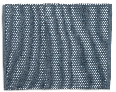 kela Badematte MIU rauchblau (LBH 65x55x1 cm) LBH 65x55x1 cm blau Badteppich Badvorleger Duschvorleger Duschmatte Badeteppich
