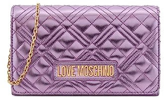 MOSCHINO Borsa donna Love spalla/tracolla ecopelle trapuntata lavanda B24MO67 JC4079 Piccola
