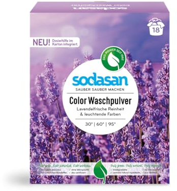 SODASAN Color Waschpulver, Lavendel, 1,01kg (5er Pack)