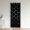 Loussiesd Waben Schwarzout Vorhangs Fenster Sechseckig Behandlungen Türvorhang 86x203cm Zimmer Verdunkelung Geometrischal Bienenstock Schwarzout Vorhangs für Türen mit Fenster