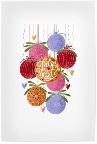 artboxONE Poster 60x40 cm Weihnachten Weihnachtskugeln bunt - Bild weihnachten adventskalender christbaumkugeln