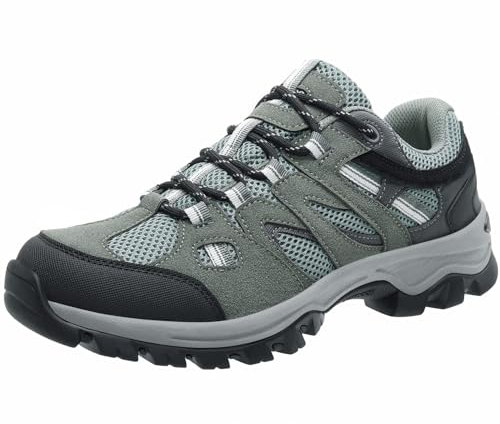OutPro Wanderschuhe Herren, Trekkingschuhe Low-Top für Herren, Outdoor-Knöchelunterstützung, Atmungsaktive Hiking-Trails-Schuhe, Wander-Sneaker