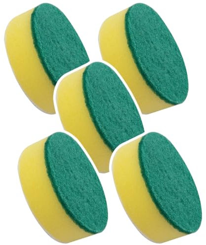 Horsepower 5 Heavy-Duty Sponges for Cordless & Rechargeable Scrubber, AS-SEEN-ON-TV, Long-Lasting Scouring Pads Perfect for Cleaning Dishes, Removing Grease and Grime