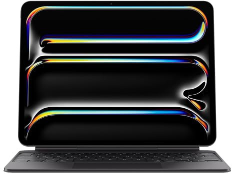 Apple iPad Magic Keyboard Case für das 13'' iPad Pro (M4) für angenehmes Tippen, integriertes Trackpad, Reihe mit Funktionstasten, Niederländisch - Schwarz 