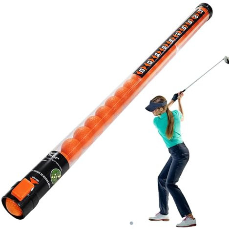Frfik Tubo de recolección de pelotas de golf | Retriever | Tubo superior para pelotas de golf | Herramientas ligeras para recoger pelotas de golf, pinzas reutilizables para Driving Range