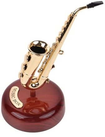 STOBAZA 7305a Vintage Musikbox Mit Wind-up Mechanismus Retro Dekoration Für Zuhause Als Zu Geburtstagen Oder Festen Schöne Und Stilvolles Design Für Tisch Oder Regalplatzierung