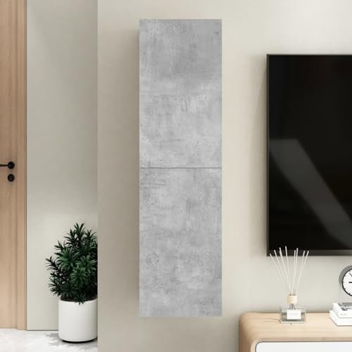 LAPOOH Mueble de TV Madera contrachapada Gris hormigón 30,5x30x110 cm, Mesa TV, Mueble TV Salon, Mueble Television, Mesa Television, Muebles De Salon, Mesa Salón TV - 803370