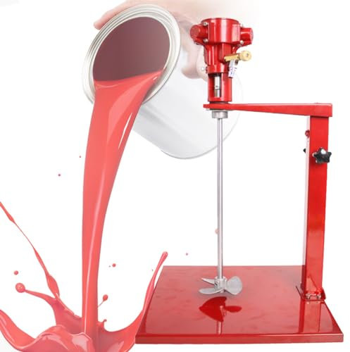 XHSMYXGS Pneumatic Paint Mixer, 5 Gal/20L Air Agitator, Lifting Platform, Air Mixer Stirring Machine for Paint Coating Materials