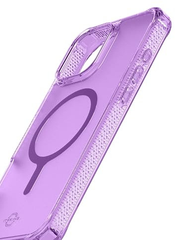 ITSKINS Hybrid R // Vapor Magnetic Matte Protective Phone Case for iPhone 16 Pro Max, Compatible with MagSafe, Slim Military Shockproof Phone Case, Slim Hybrid Cover - Light Purple