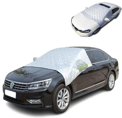 Frontscheibenabdeckung für 𝖧𝗒𝗎𝗇𝖽𝖺𝗂 i30 Scheibenabdeckung Auto Autoabdeckung Winter Halbgarage Mit Spiegelabdeckungen
