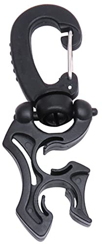 ZEPFJHE Tauch-Doppelschlauch-Halter-Clip Tauchen Doppel BCD Schlauchclip Tauch- und Schnorchelausrüstungsteil mit Hakenschnalle